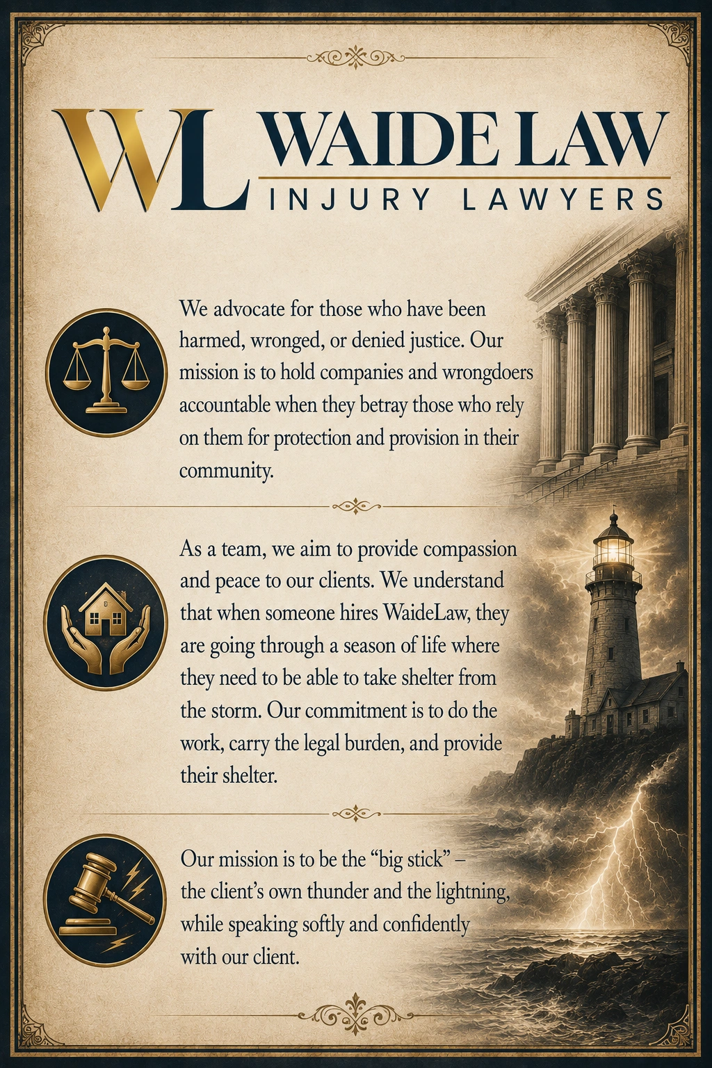 WaideLaw Mission Statement Pic